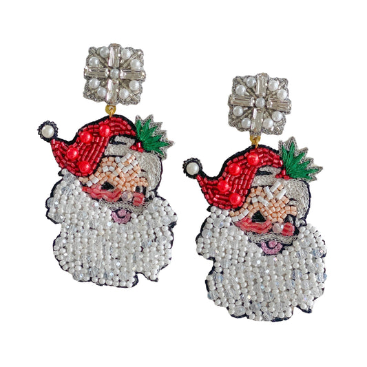 Vintage Santa Claus Earrings 