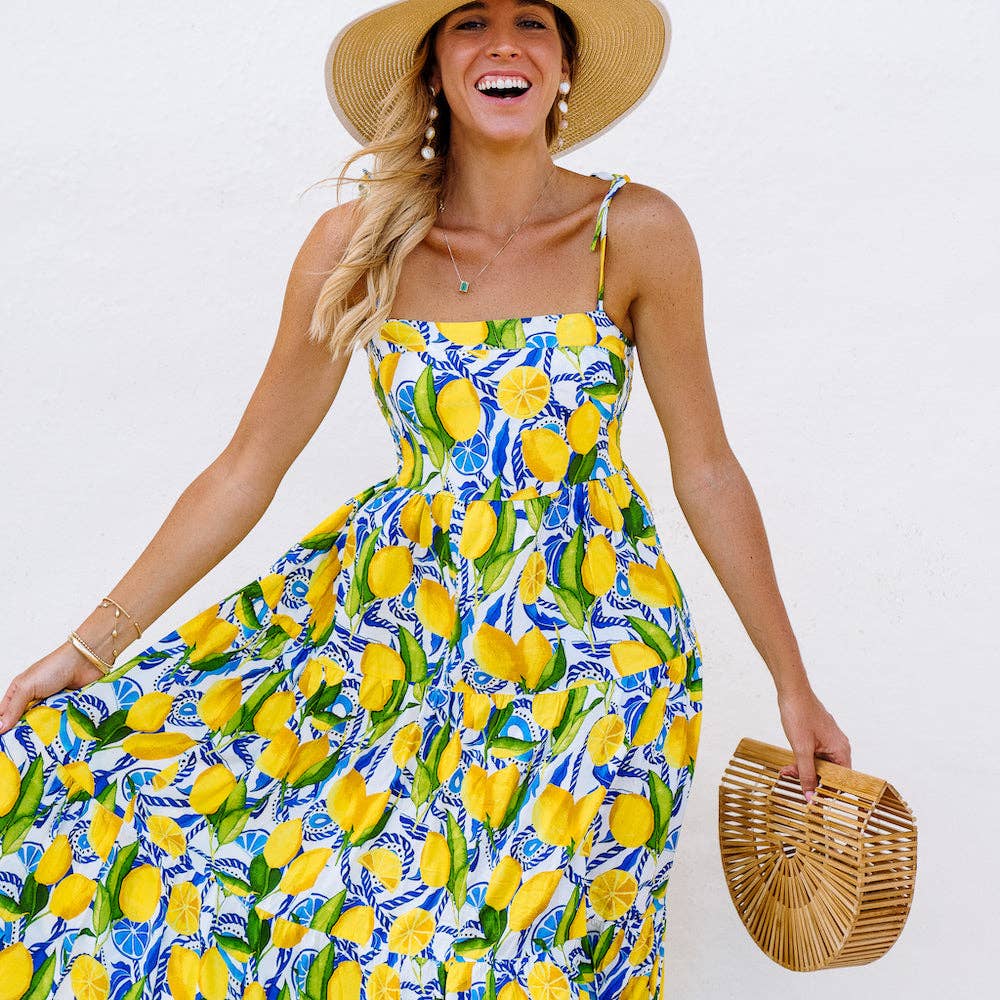 The Positano  Resort Dress - Yellow