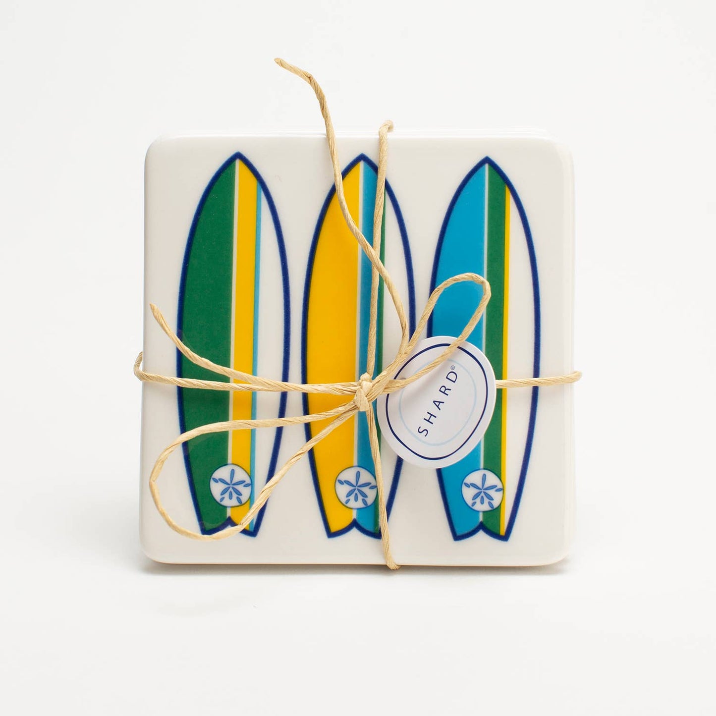 Coasters - 4 Piece Surfboard Set