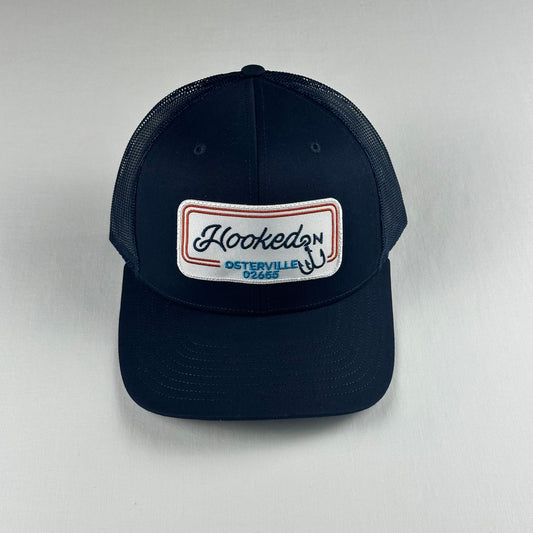 Hooked On Trucker Cap Navy with Red/Navy/Teal