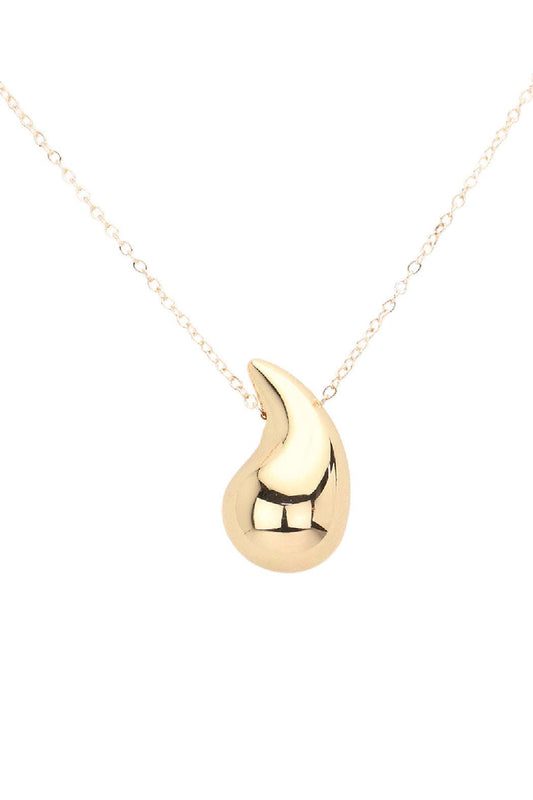 Modern Drop Necklace - Gold