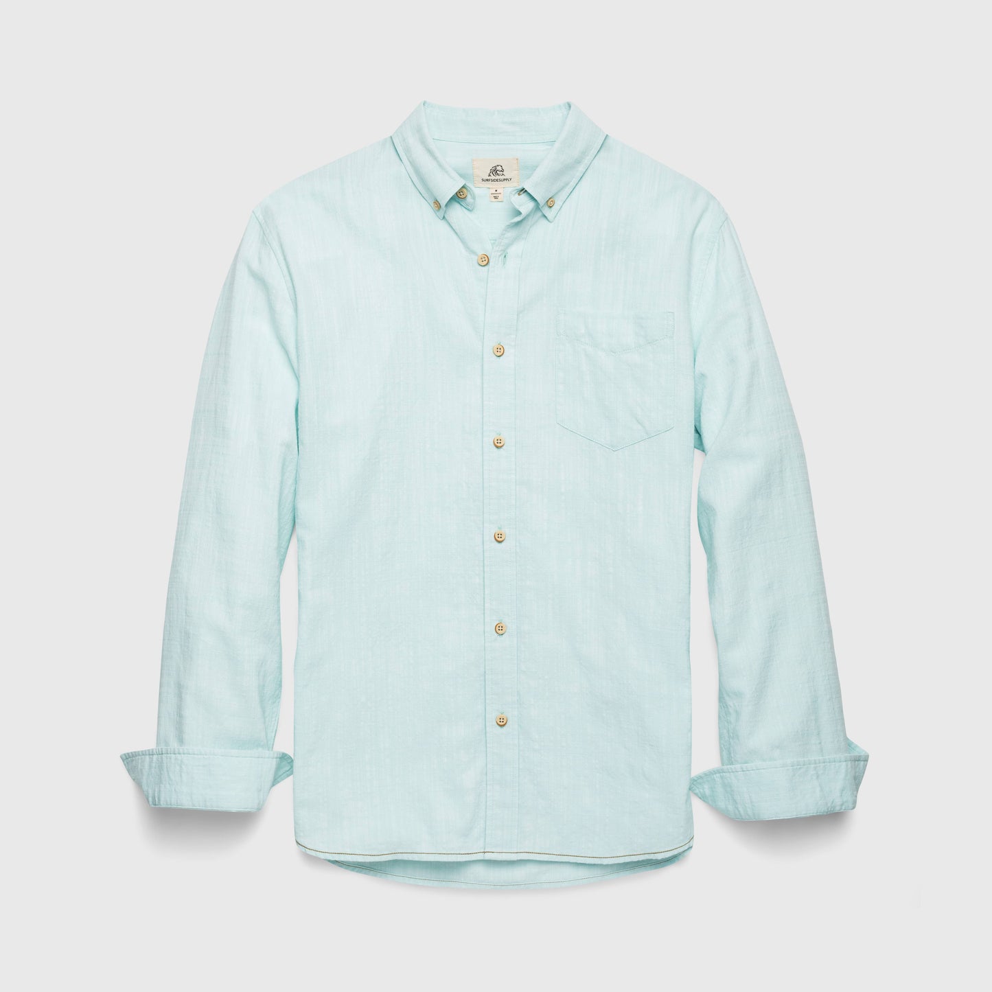 The Brian Slub Solid - Aqua Green