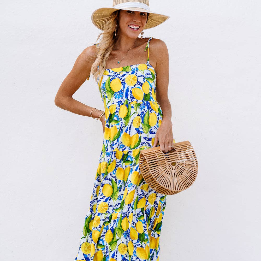 The Positano  Resort Dress - Yellow