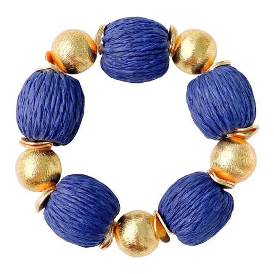 Candace Raffia Stretch Bracelet - 5 colors