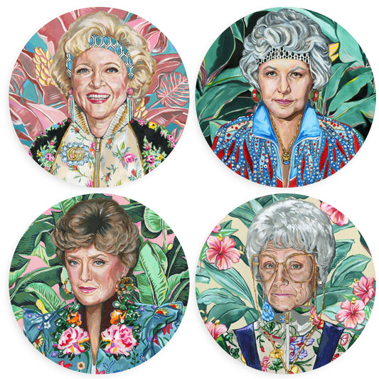 Golden Gals (Set of 4) Coasters